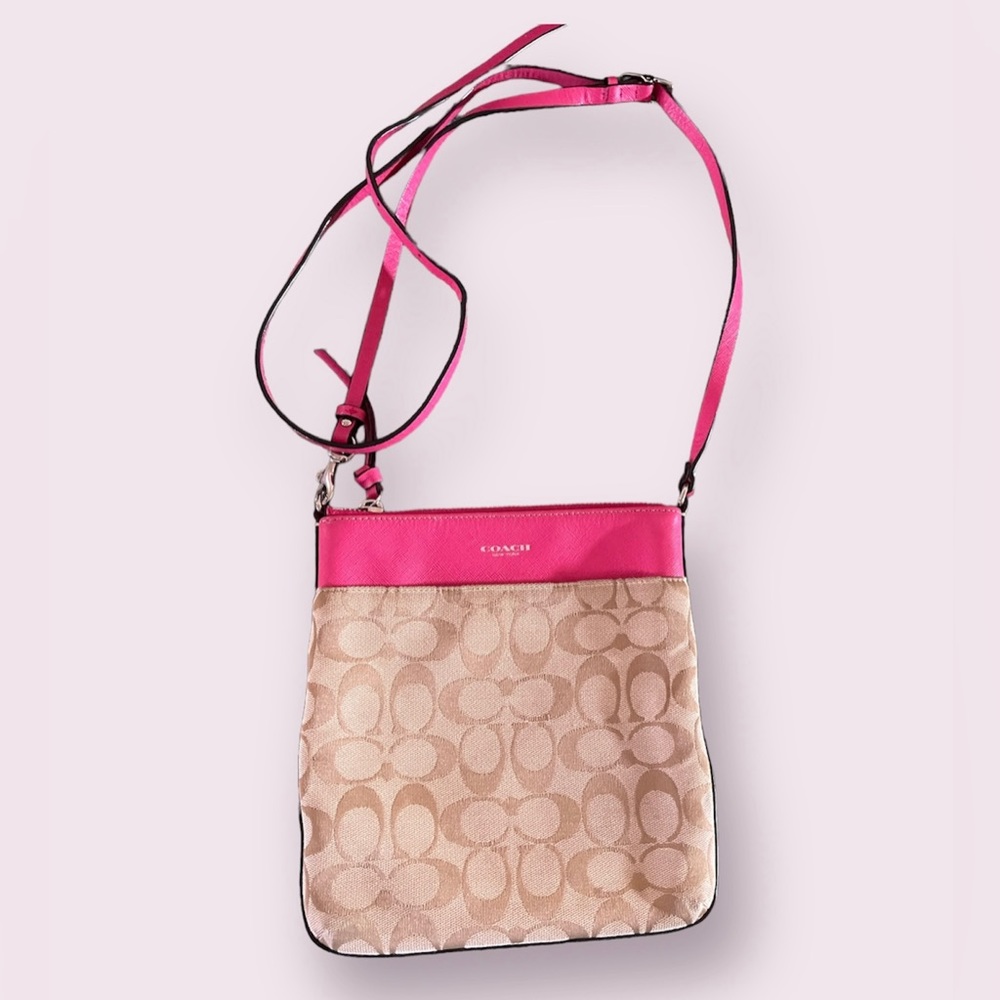 Coach Crosby Pink\Brown Purse